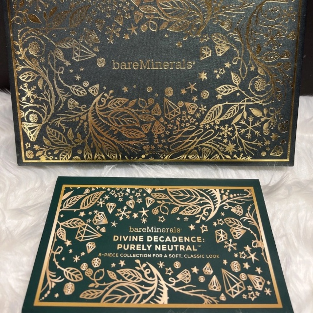 bareMinerals Divine Decadence Purely Neutral Palette - Green & Gold Design NEW